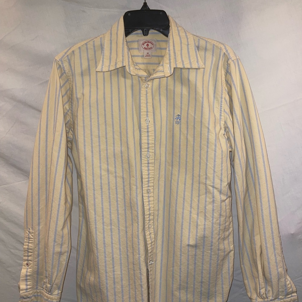 Brooks Brothers M Stripped Multi-Colored Shirt